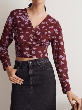 Madewell floral button down blouse
